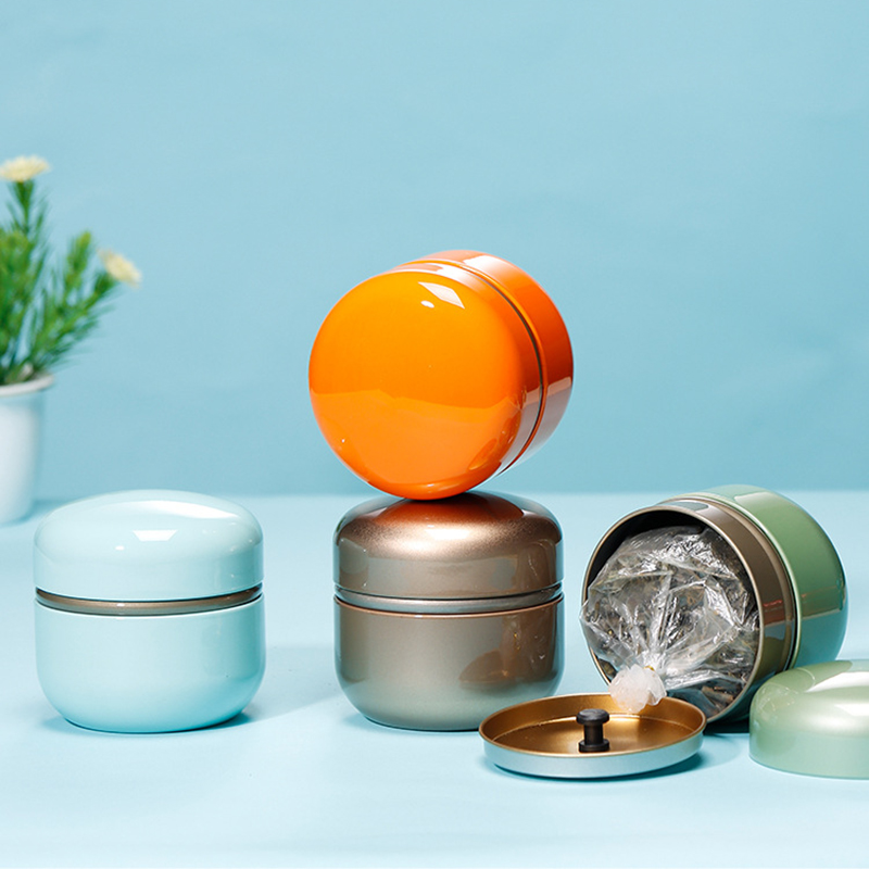 Tin Container Lid - 50g Electroplated Tinplate ชาเก็บดีบุก-Airtight กระป๋องโลหะสําหรับกาแฟ/Candy/เครื่องเทศ, เติมคอนเทนเนอร์เปล่าพร้อมฝาปิด