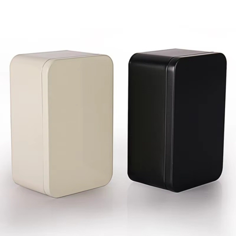 กล่องเหล็กสีพื้นใหม่พร้อมฝาปิด - Tin Container Lid บทวิจารณ์และราคา