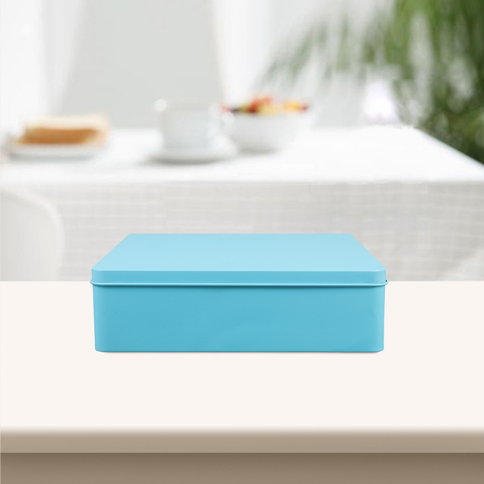 กล่องเก็บของสี่เหลี่ยมทำจากเหล - Tin Container Lid บทวิจารณ์และราคา