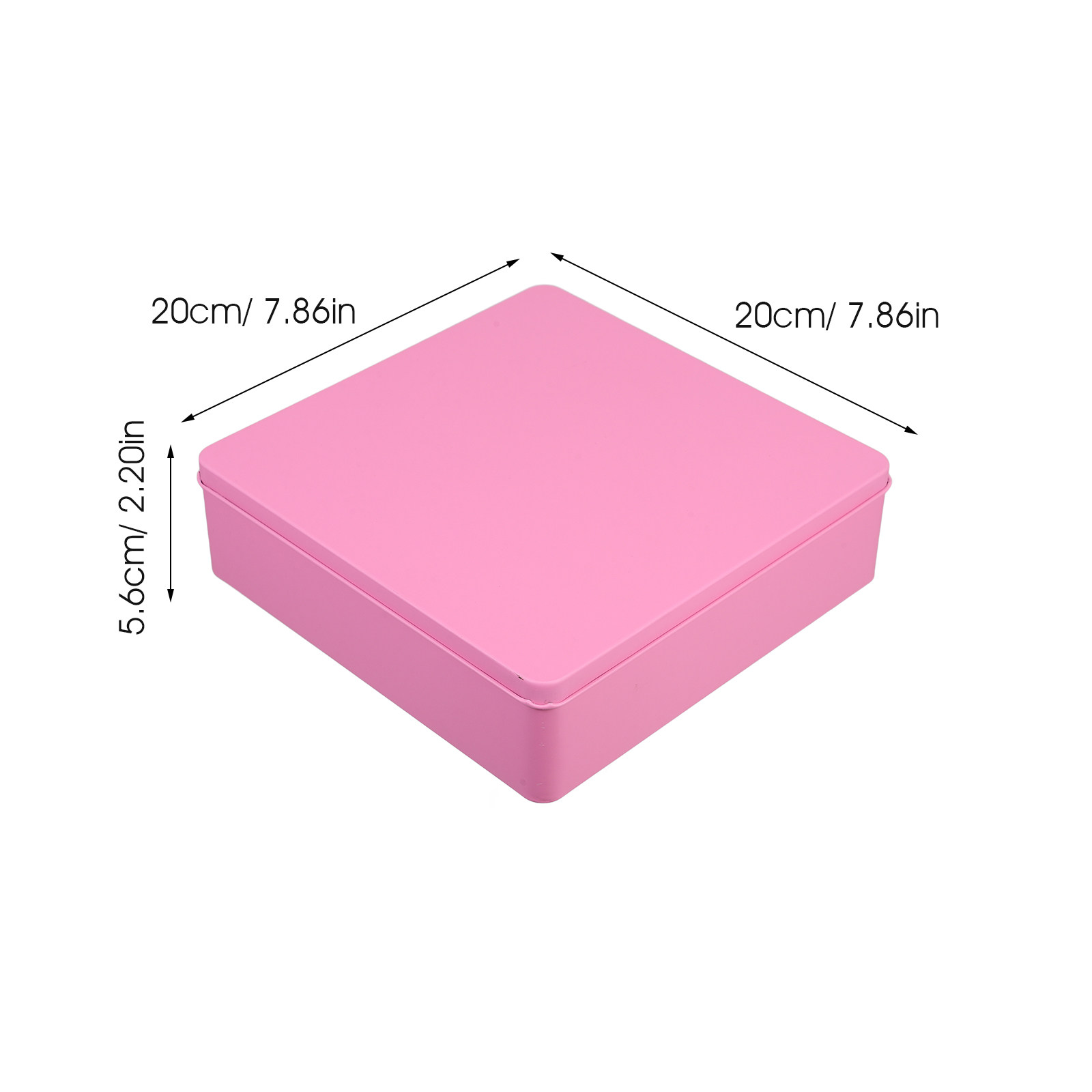กล่องเก็บของสี่เหลี่ยมทำจากเหล - Tin Container Lid บทวิจารณ์และราคา