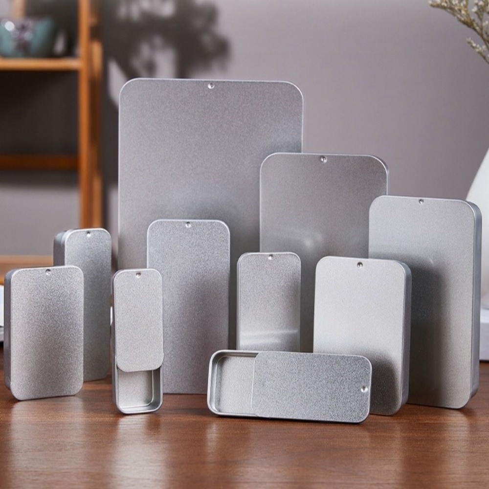 กล่องเหล็กสไลด์ฝาเปิด-ปิดได้หล - Tin Container Lid บทวิจารณ์และราคา