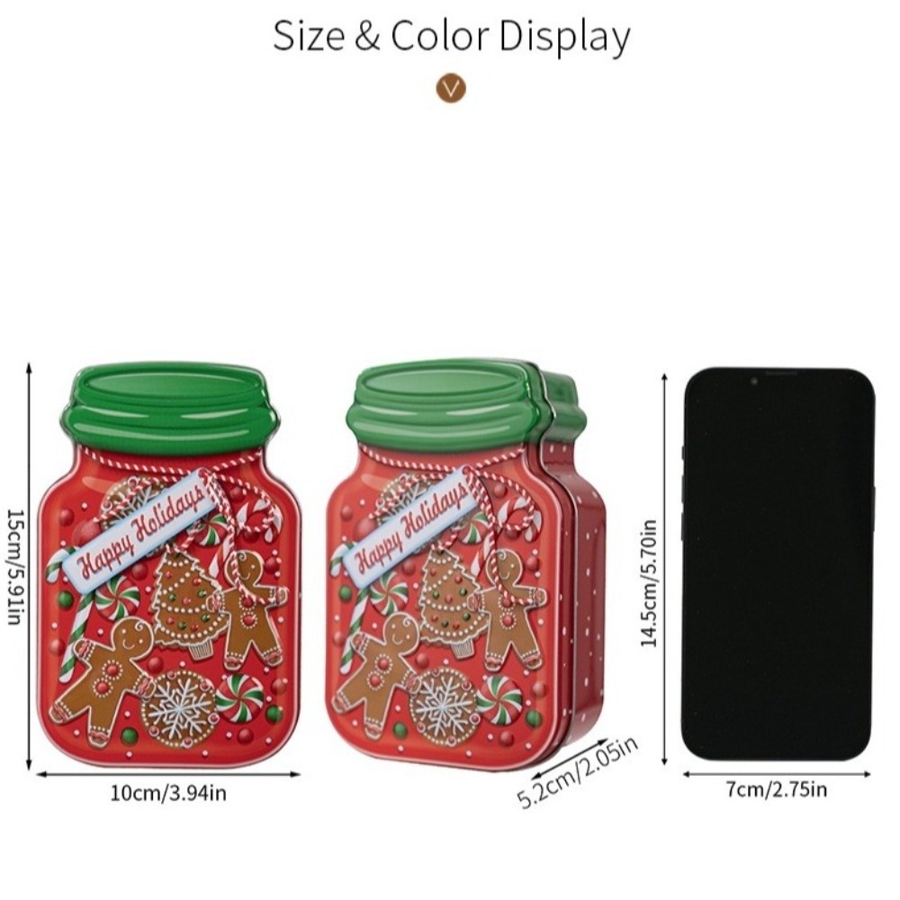 กล่องโลหะพกพาสำหรับคริสต์มาส พ - Tin Container Lid บทวิจารณ์และราคา