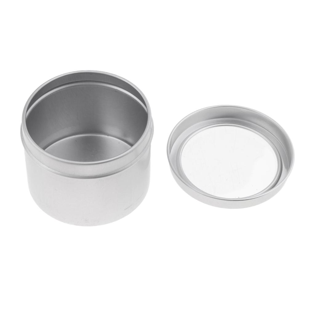 กระปุกเครื่องสำอางเปล่า กระป๋อ - Tin Container Lid บทวิจารณ์และราคา
